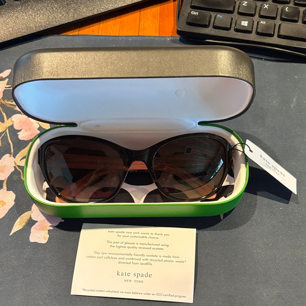 Kate Spade Brown and Pink Sunglasses-NIB